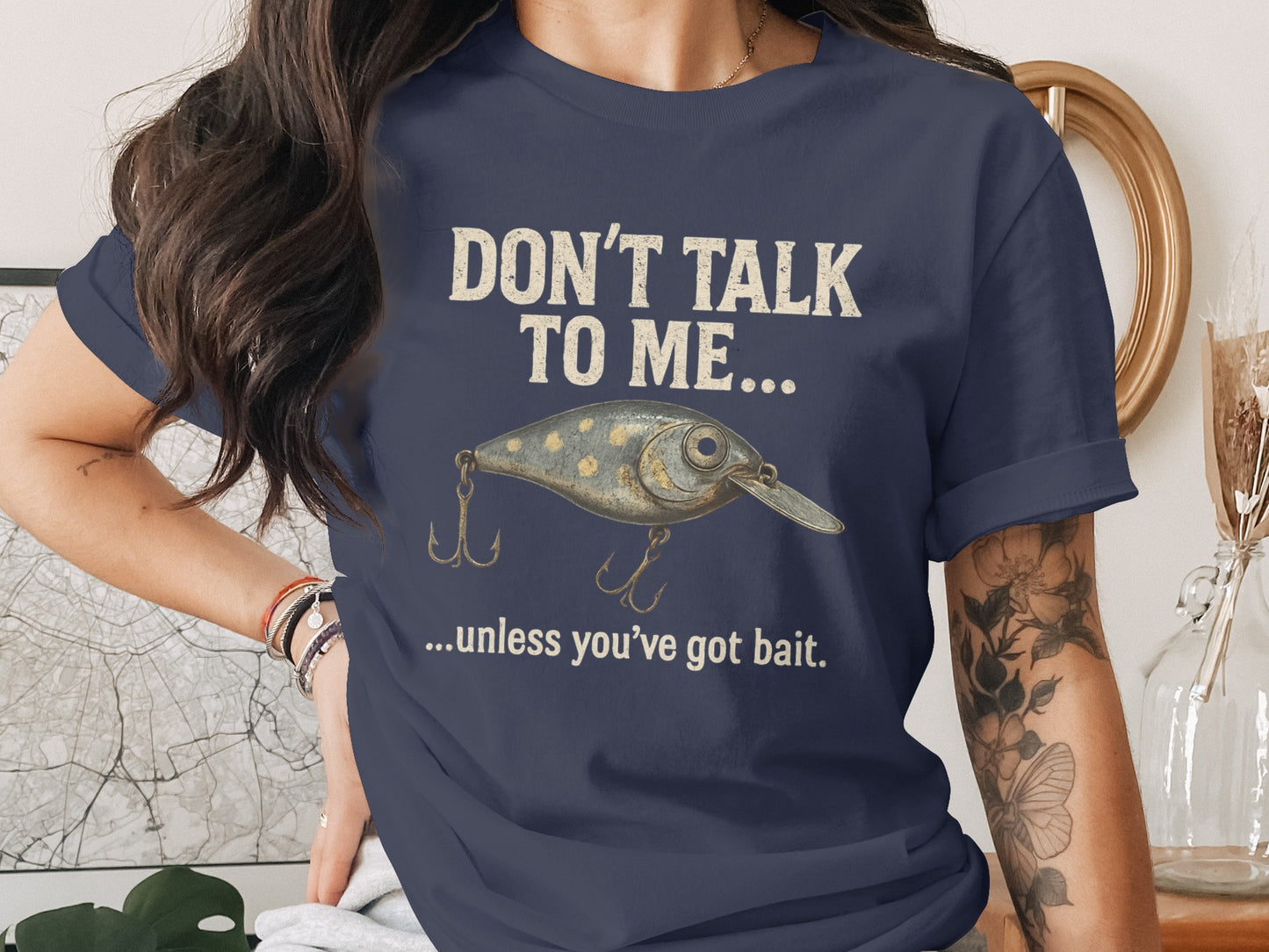 Don't Talk To Me Funny Fishing Graphic T-shirt product