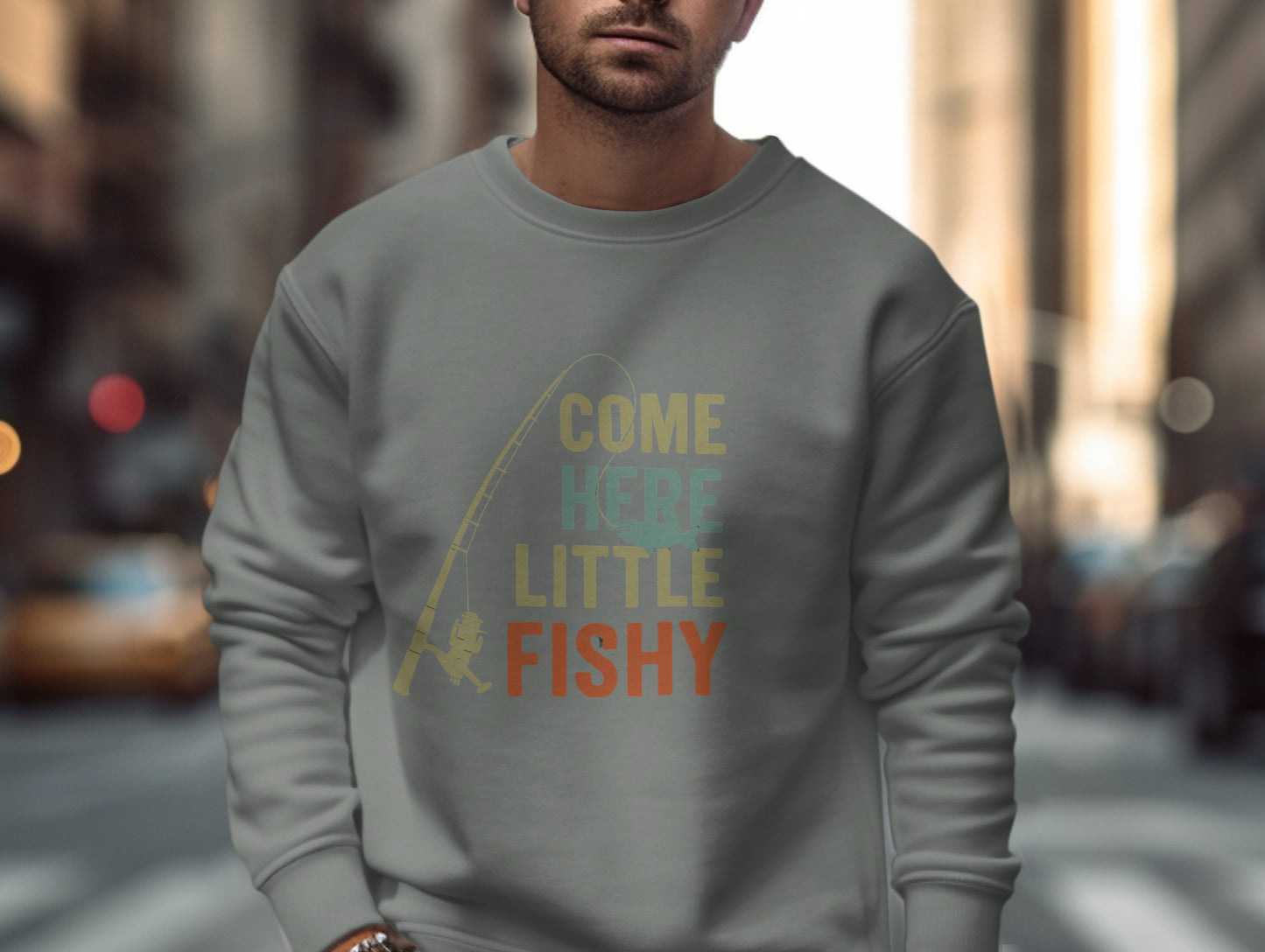 Come Here Little Fishy Graphic Sweatshirt product