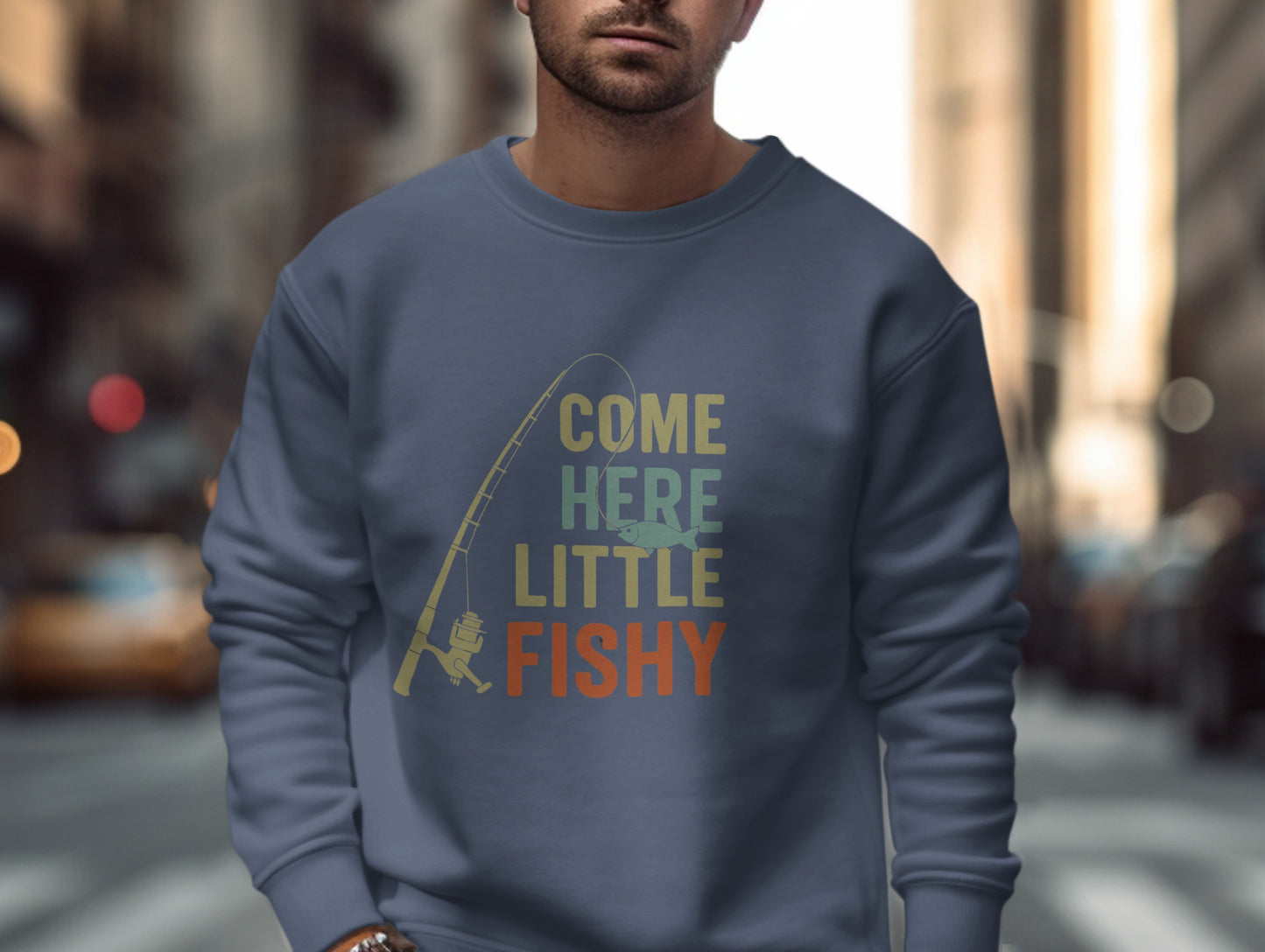 Come Here Little Fishy Graphic Sweatshirt product