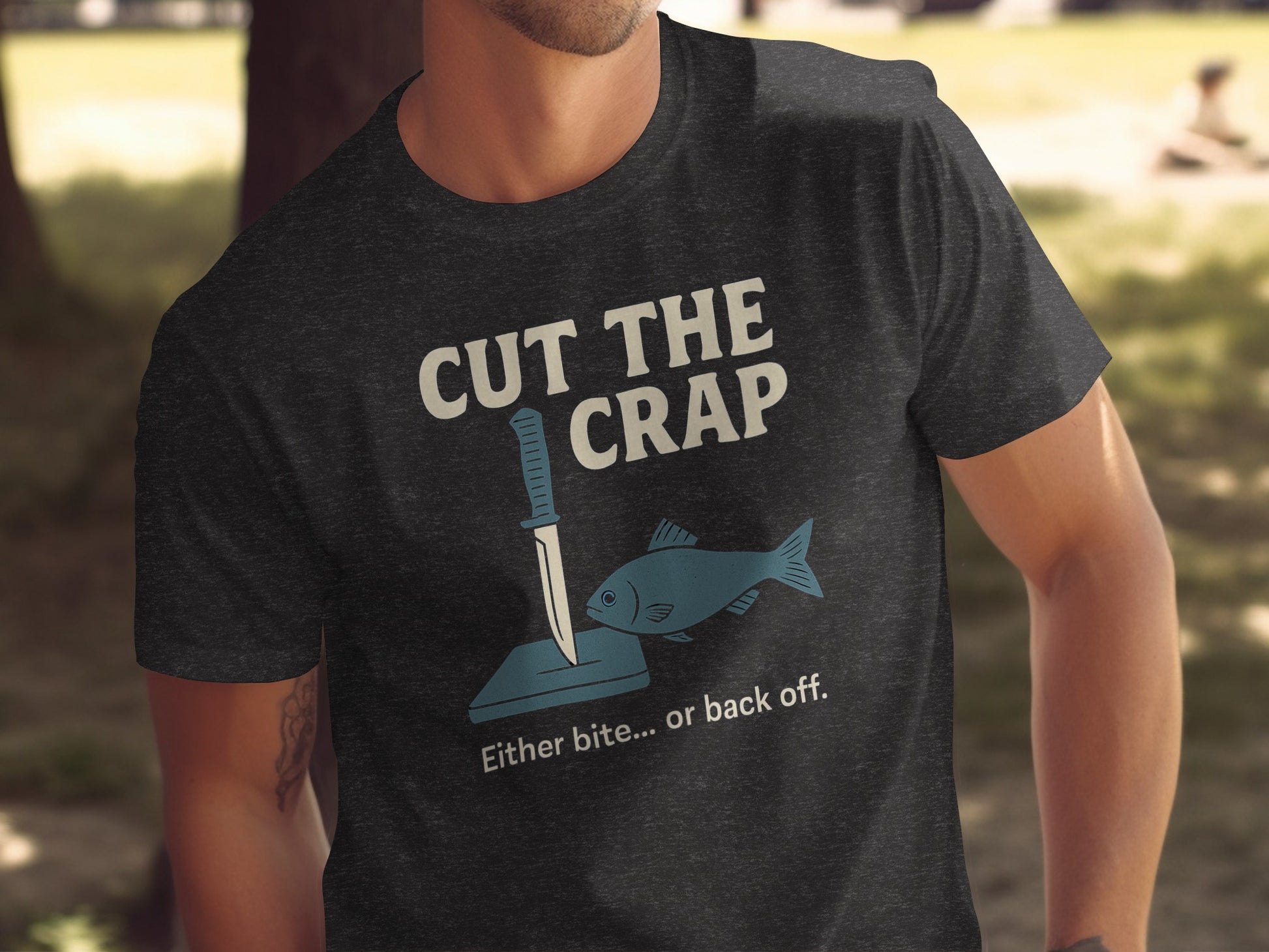 Cut The Crap Graphic Tee Shirt Humorous Product