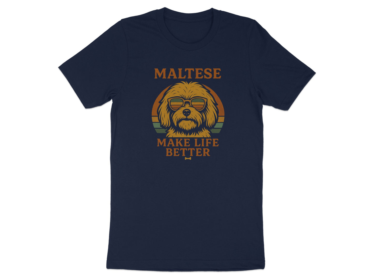 Maltese Make Life Better Graphic Tee Shirt