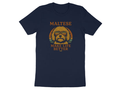 Maltese Make Life Better Graphic Tee Shirt