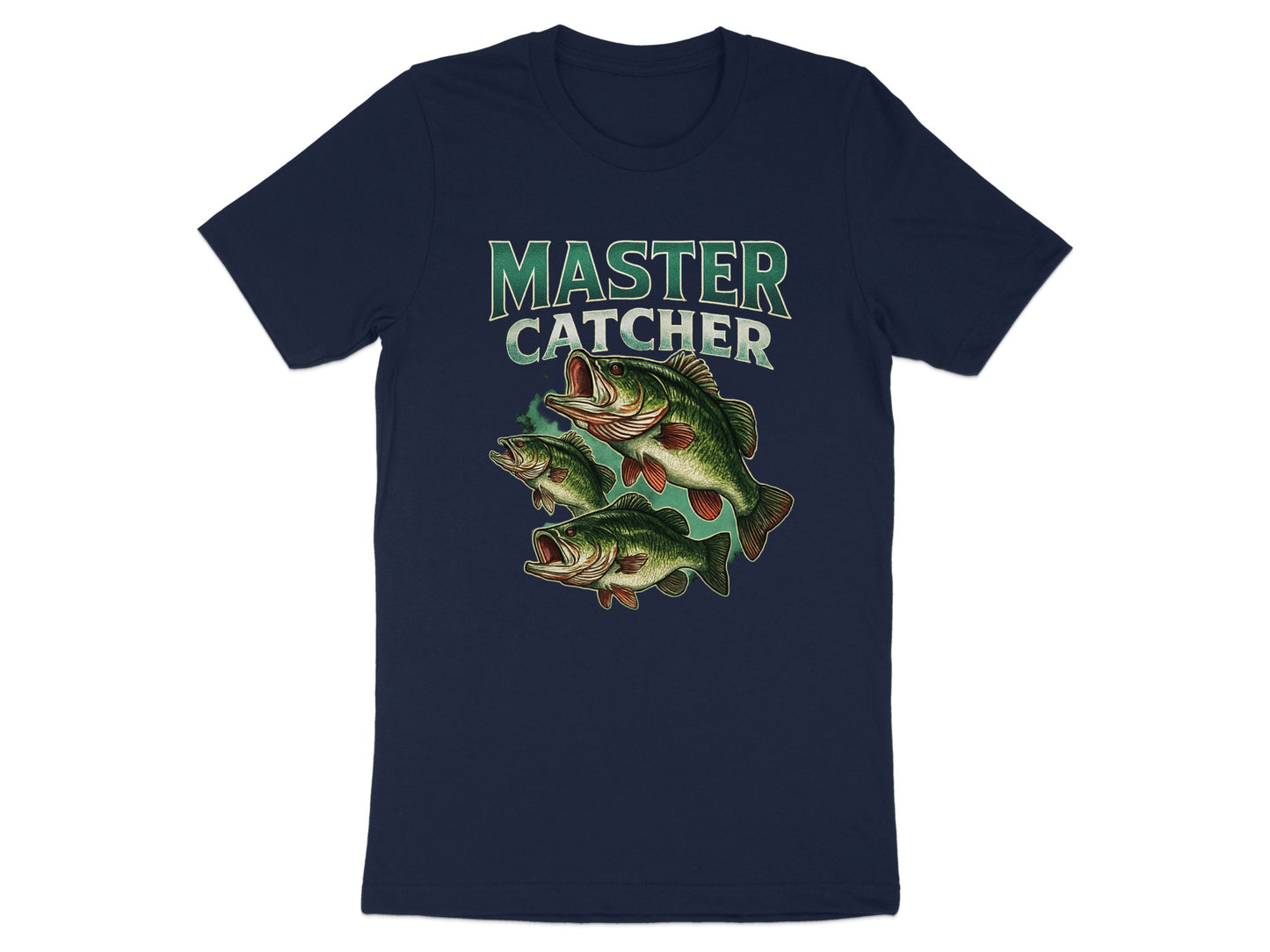 Master Catcher Bass Fishing Graphic Tee product type