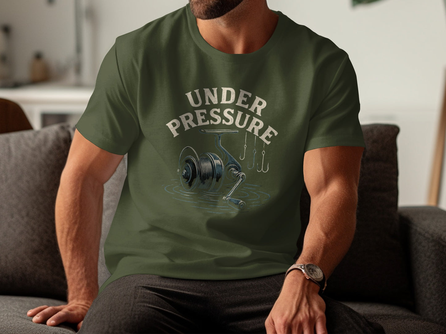 Under Pressure Fishing Reel Graphic Tee product