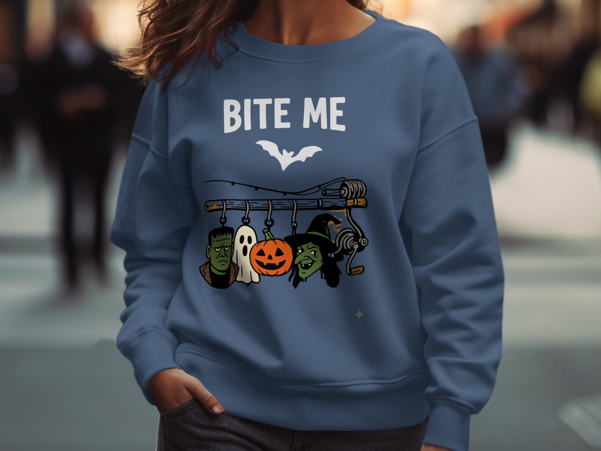 Bite Me Halloween Themed Sweatshirt product