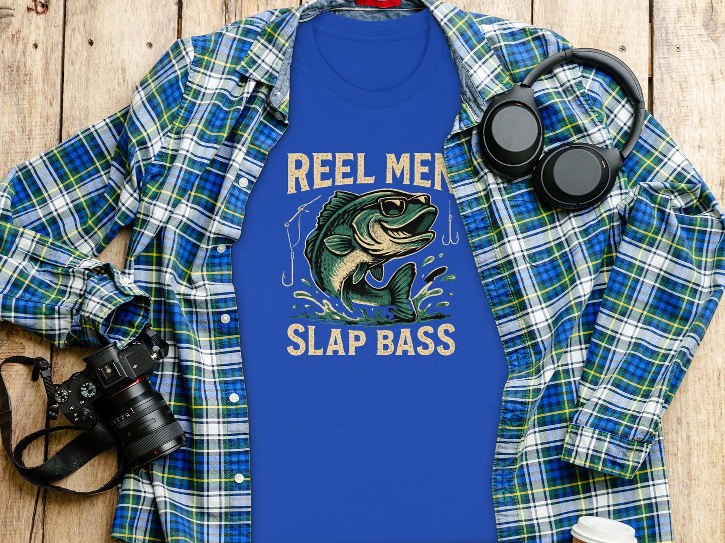 Reel Men Slap Bass Graphic T-Shirt product